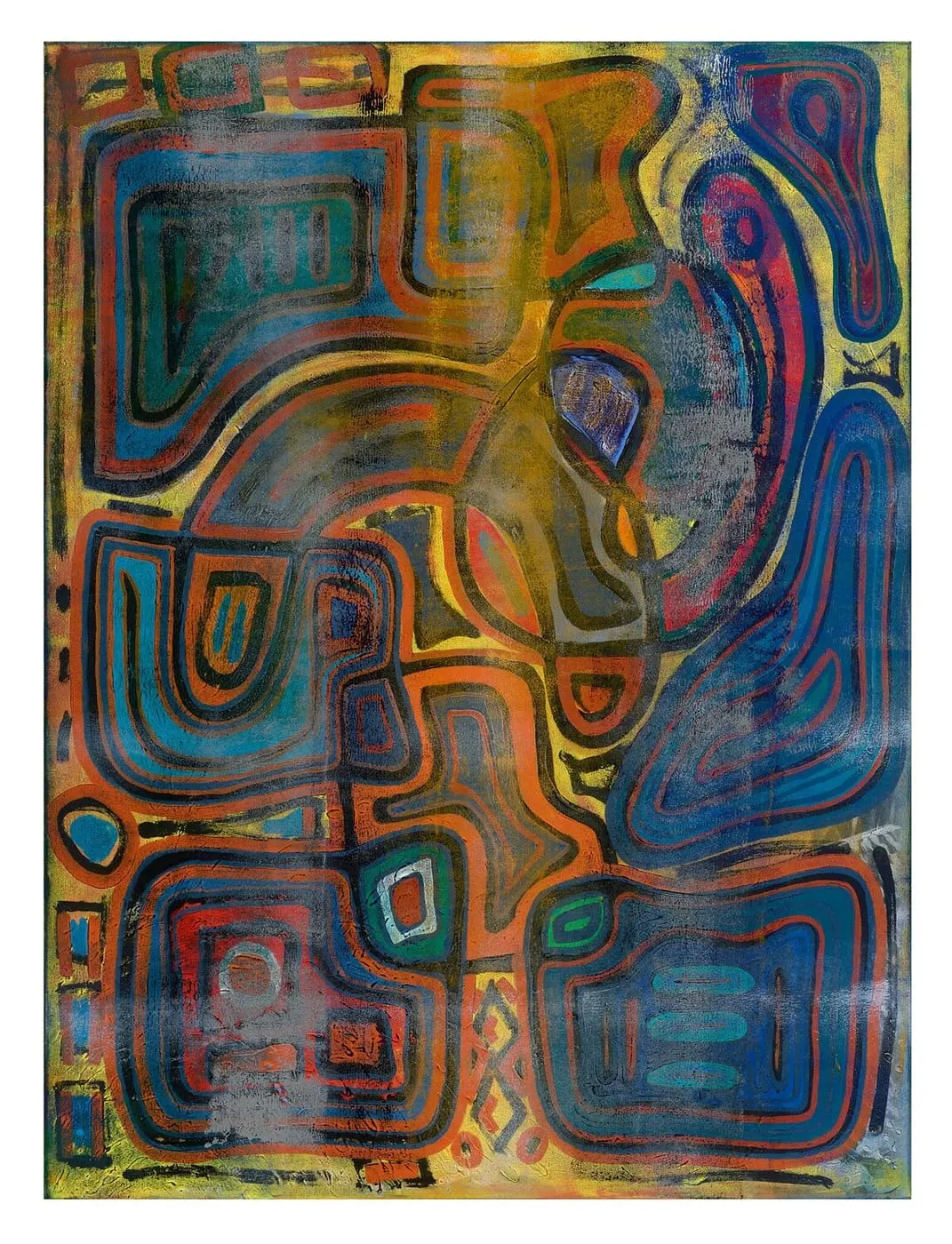 Echoes Beneath the Surface — Singulart series, acrylic on canvas by Pedram Bohluli