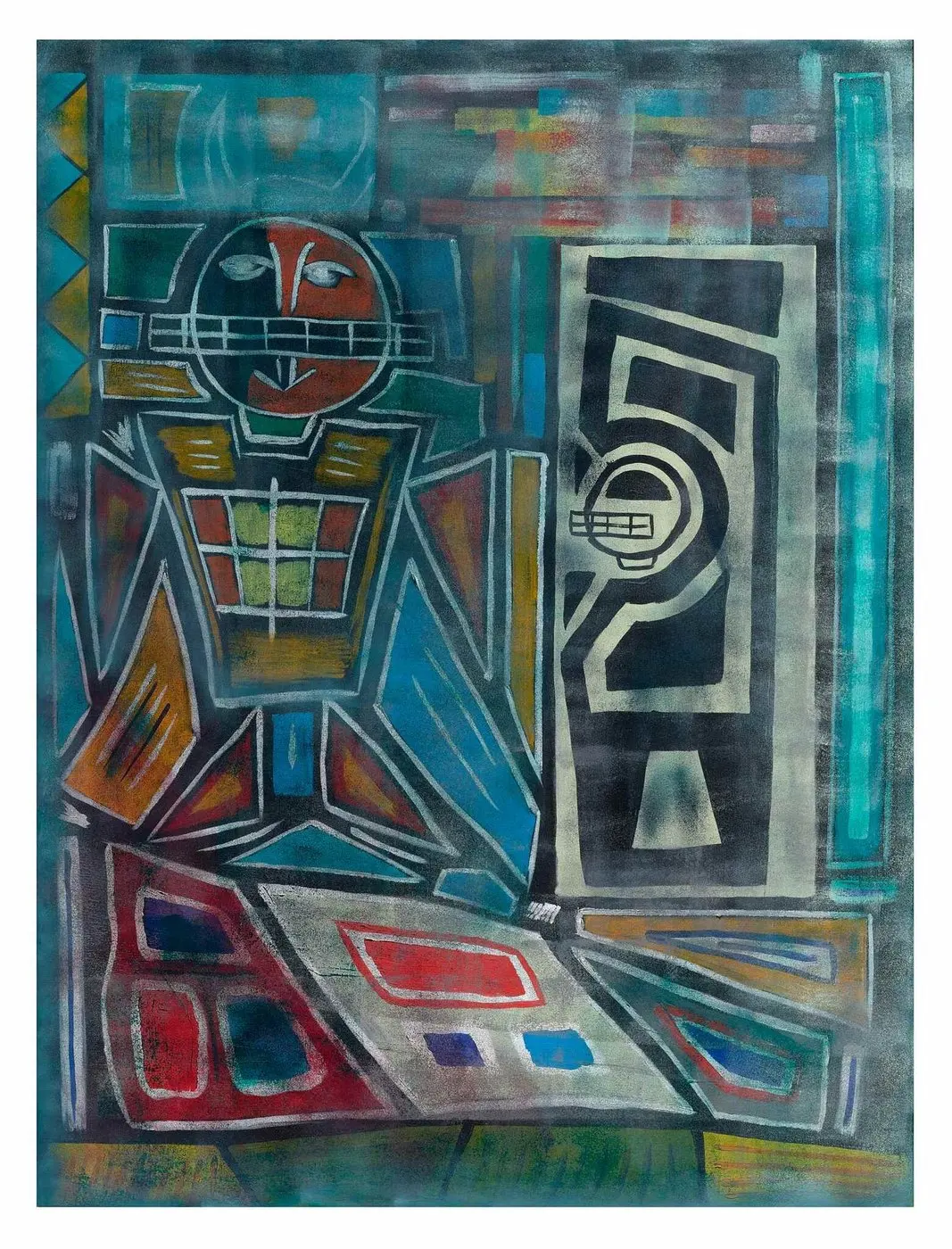 Neon Reverie — Inception series, acrylic on canvas by Pedram Bohluli
