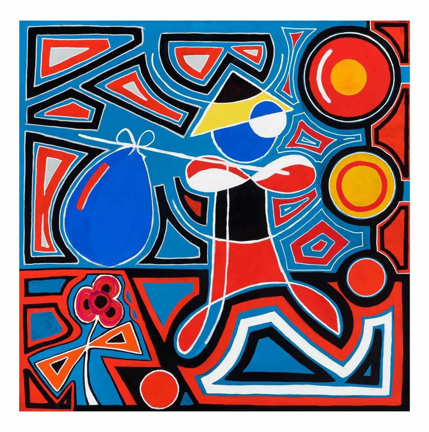 The Scribe of Suns — Inception series, acrylic on canvas by Pedram Bohluli