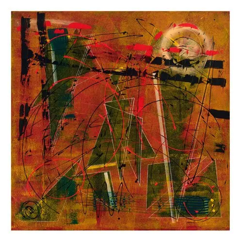 Mindscape Relay — Singulart series, acrylic on canvas by Pedram Bohluli