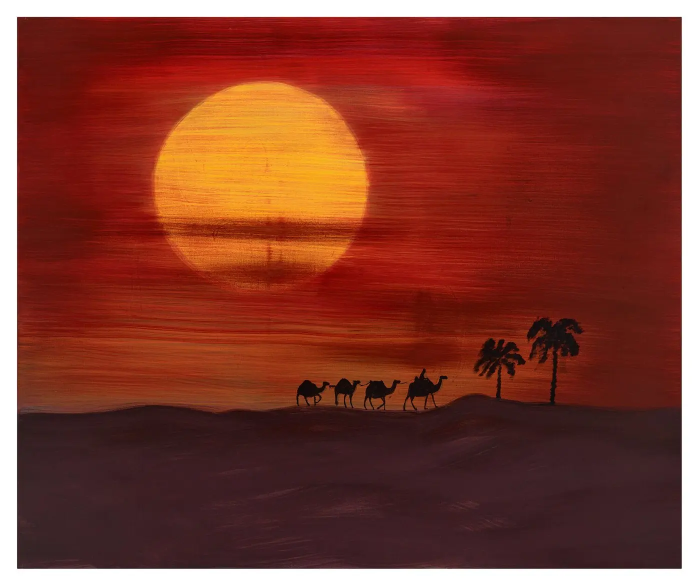 Oasis of Fire — Singulart series, acrylic on canvas by Pedram Bohluli