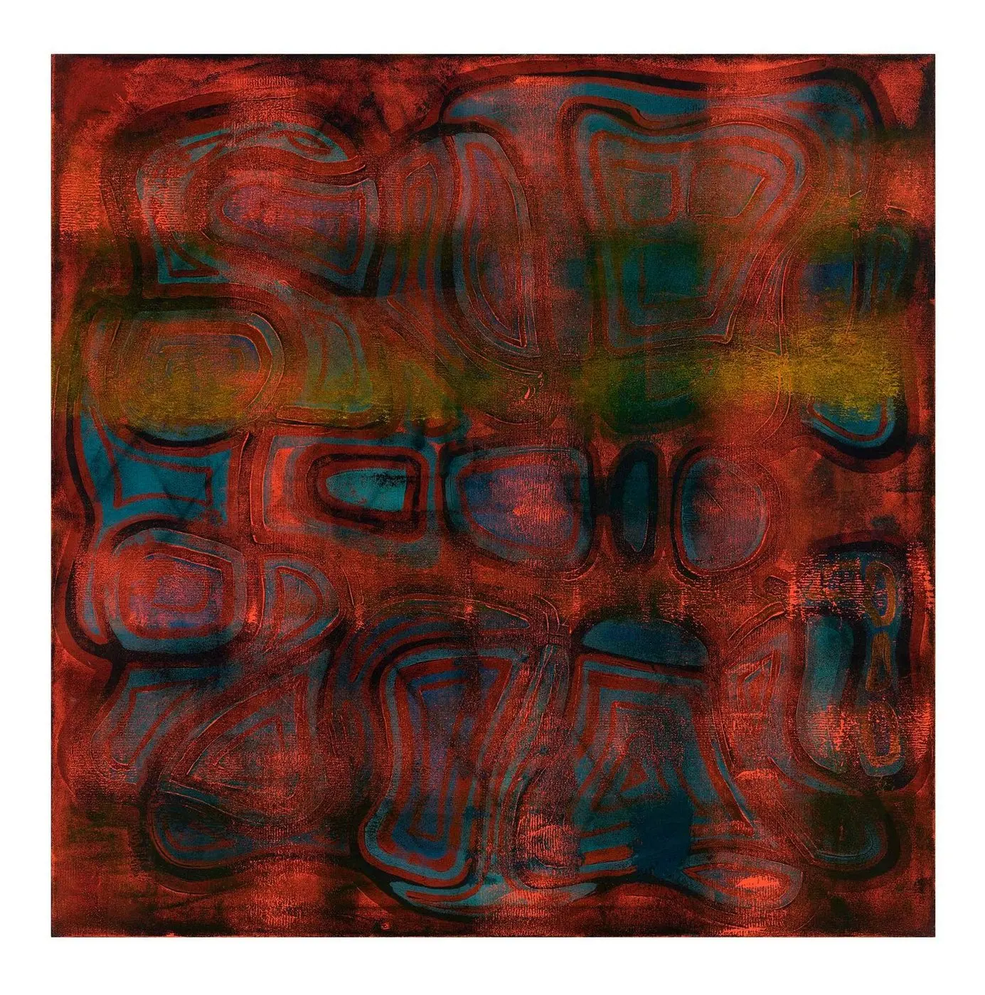 Silent Echoes — Shadow series, acrylic on canvas by Pedram Bohluli