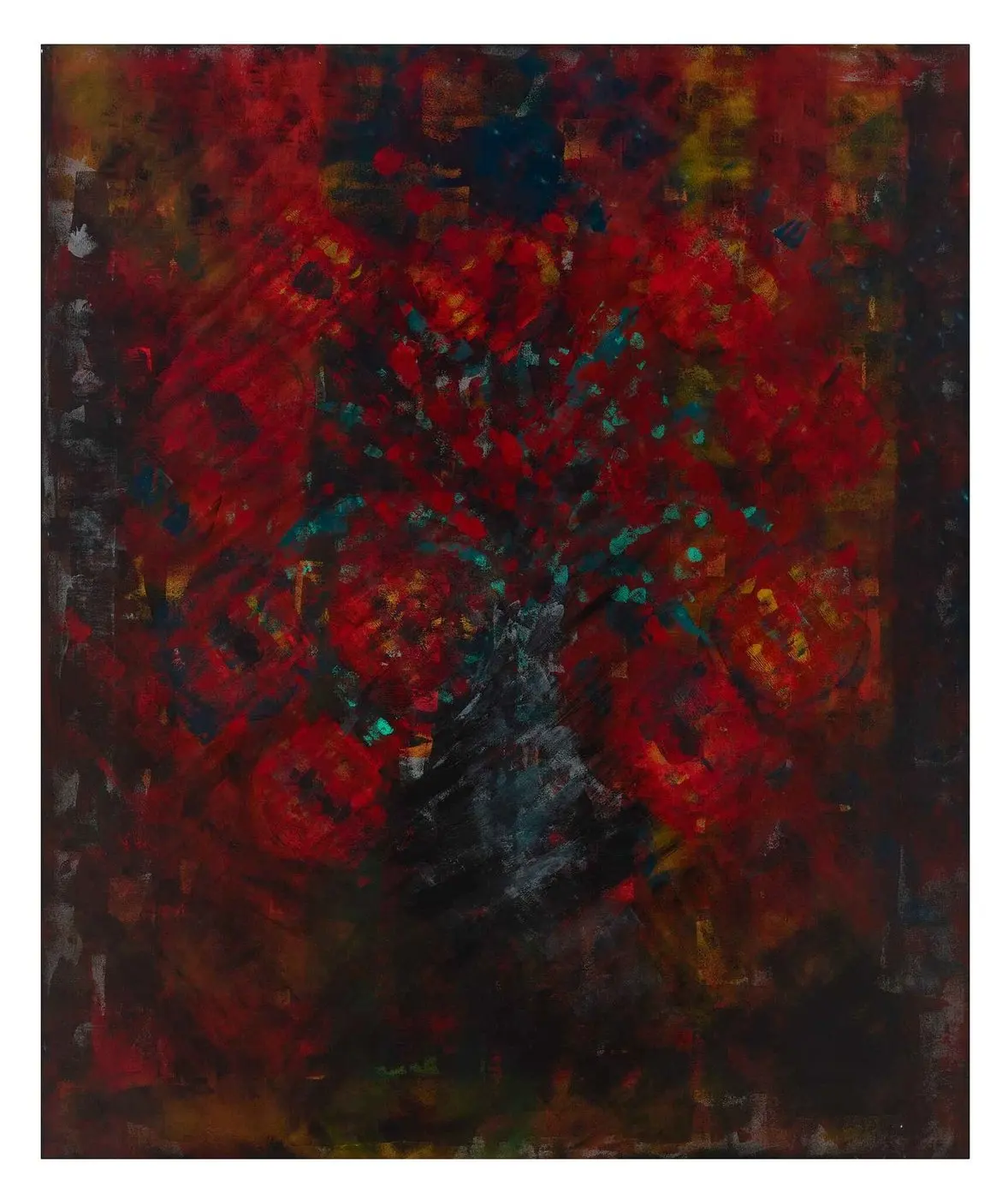 Ember Rain — Shadow series, acrylic on canvas by Pedram Bohluli