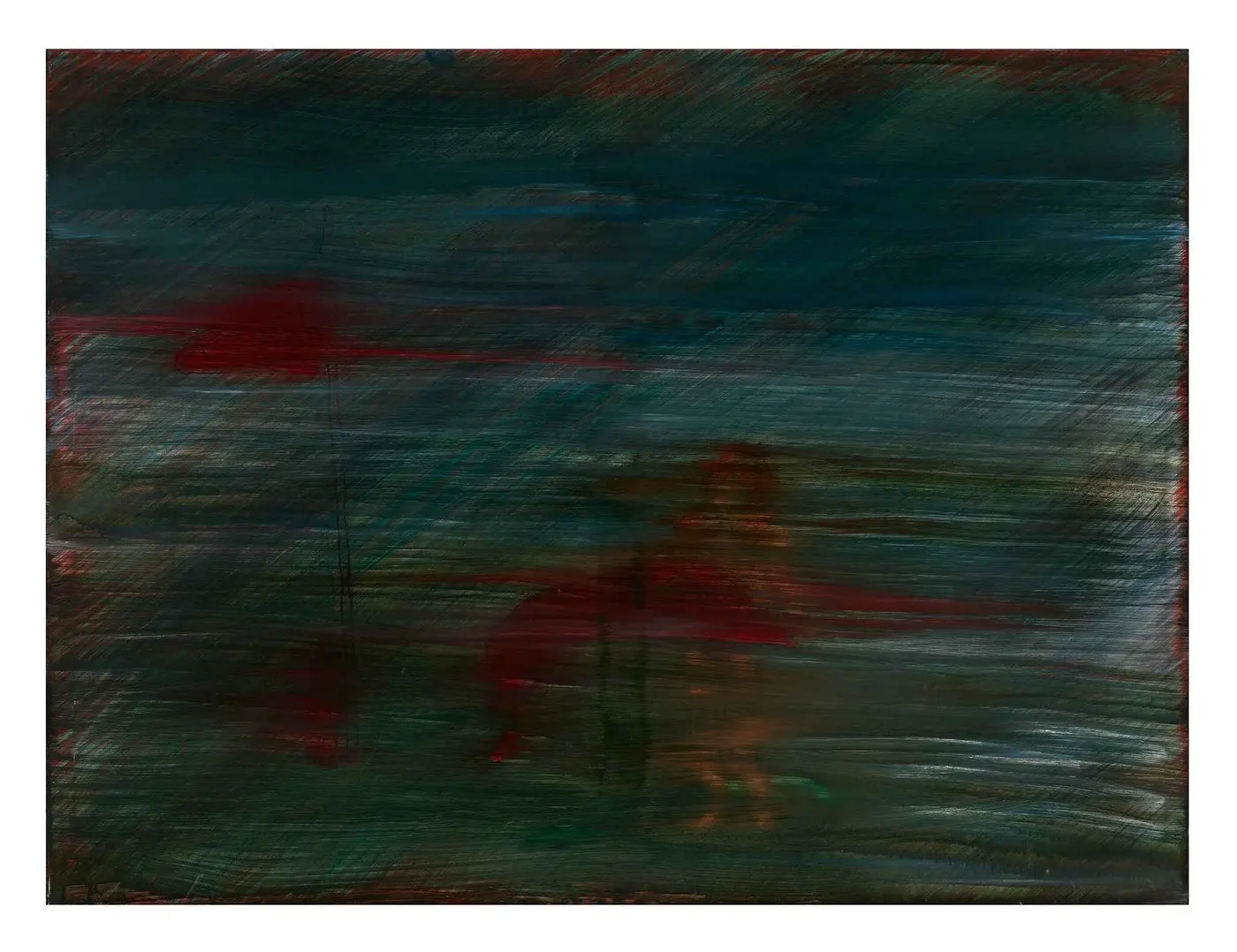 Twilight Resonance — Shadow series, acrylic on canvas by Pedram Bohluli