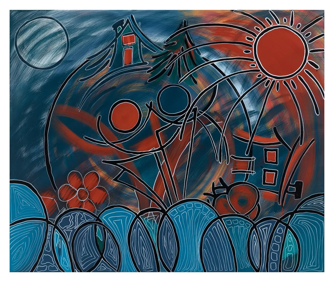 The Hidden Flame — Singulart series, acrylic on canvas by Pedram Bohluli