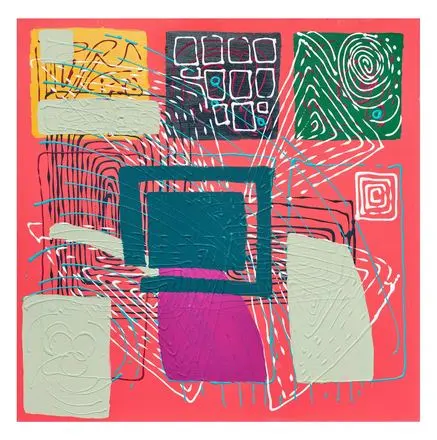 Code Drift — Singulart series, acrylic on canvas by Pedram Bohluli
