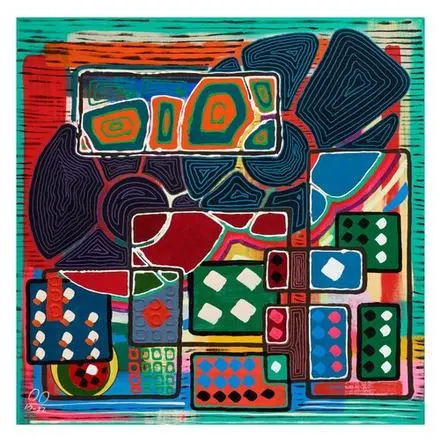Probability Fields — Singulart series, acrylic on canvas by Pedram Bohluli