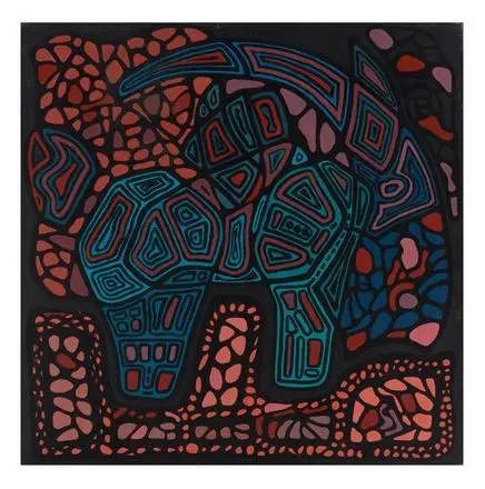 Silent Terrain — Singulart series, acrylic on canvas by Pedram Bohluli