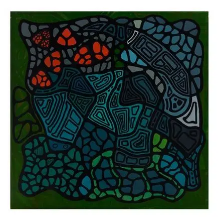 Whispering Terrain — Singulart series, acrylic on canvas by Pedram Bohluli