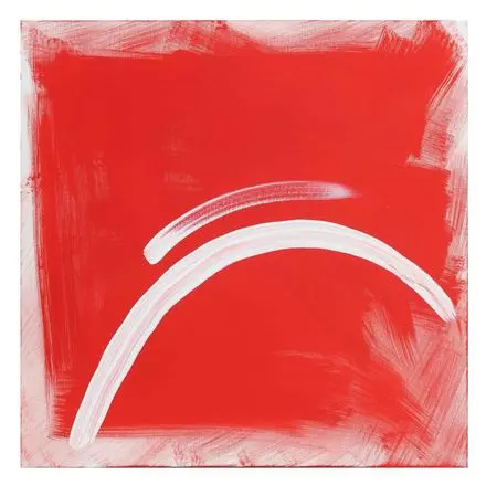Scarlet Bloom — Wonder series, acrylic on canvas by Pedram Bohluli