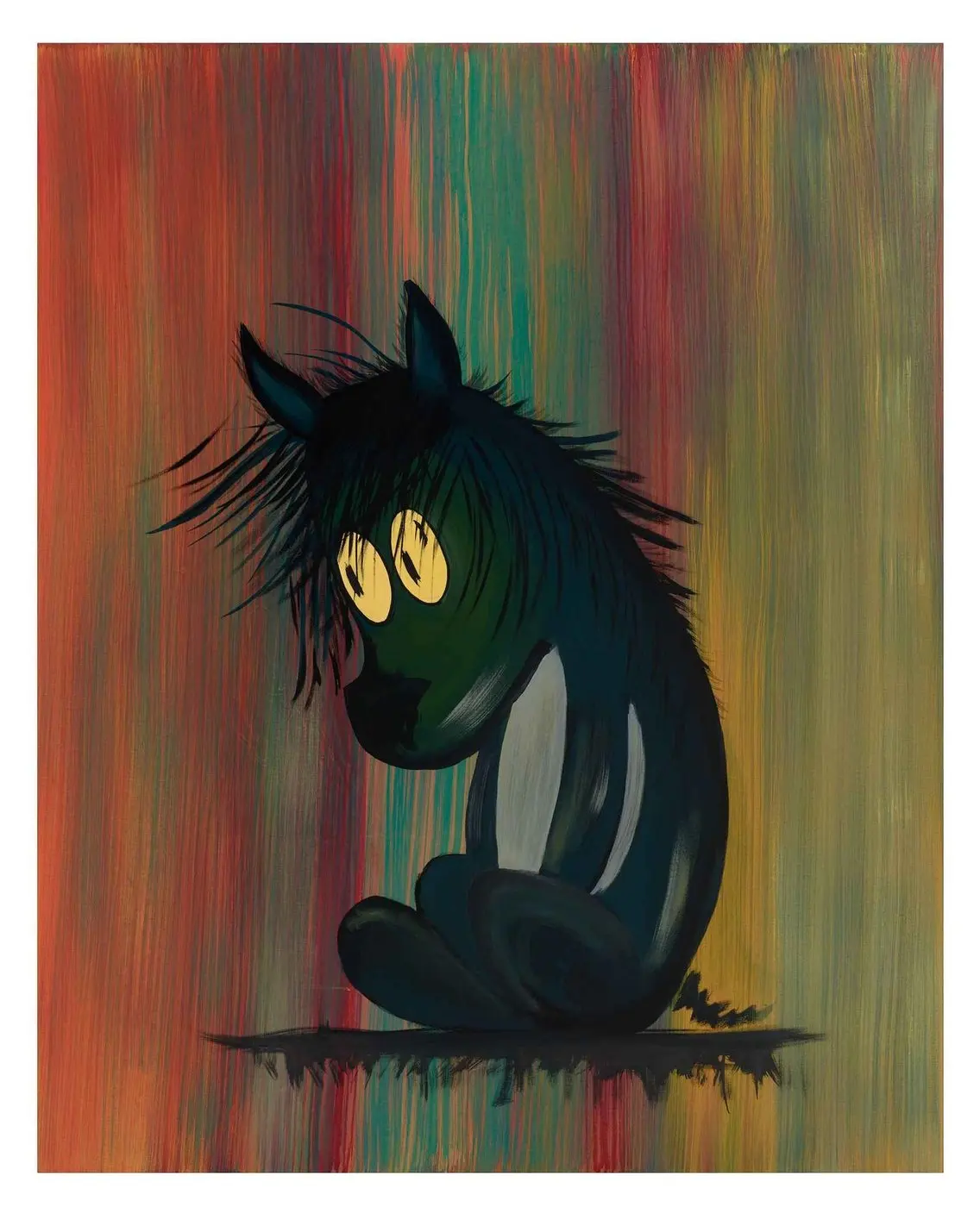 The Night Watcher — Wonder series, acrylic on canvas by Pedram Bohluli