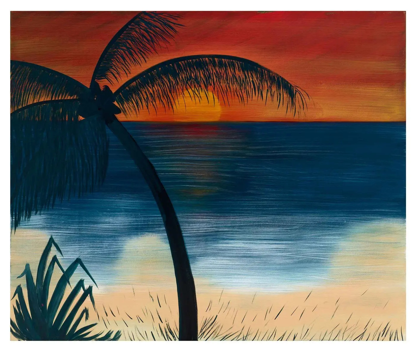 Palm of the Evening — Wonder series, acrylic on canvas by Pedram Bohluli