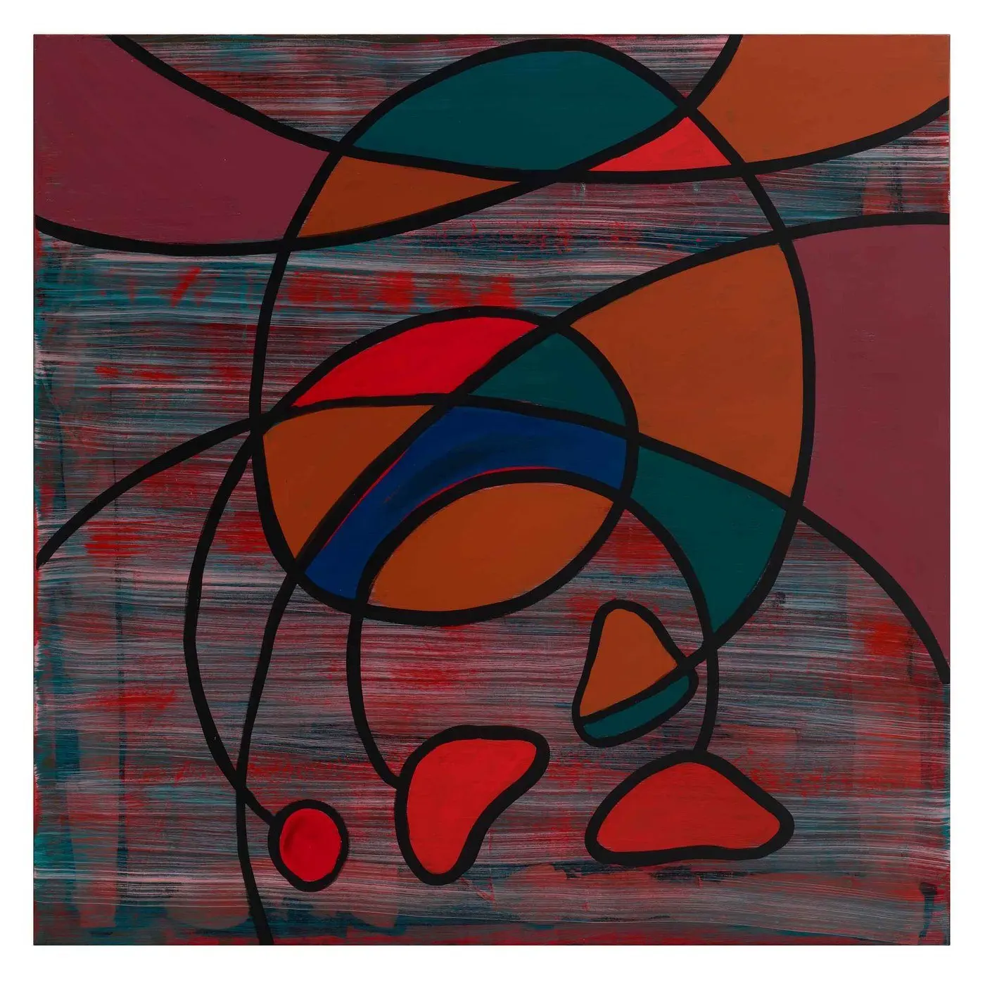 Saffron Reverie — Wonder series, acrylic on canvas by Pedram Bohluli